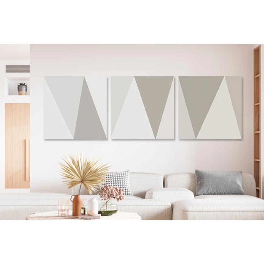 Tablouri canvas triunghiuri abstracte