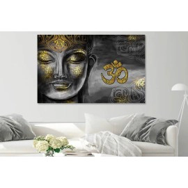 Tablou feng-shui Budha om-aum auriu