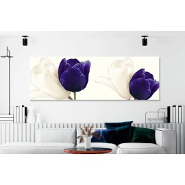 Tablou lalele albe si albastru-indigo 221987