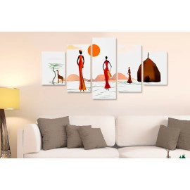 Tablouri canvas Africa Siluete 25512