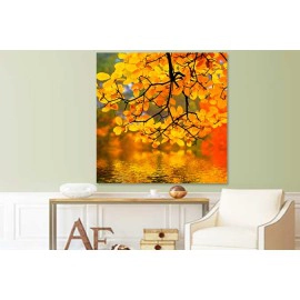 Tablou canvas toamna in padure