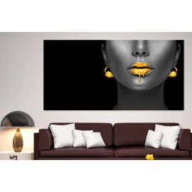 Tablouri abstracte negru auriu