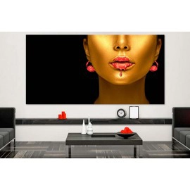 Tablouri moderne negru auriu rosu