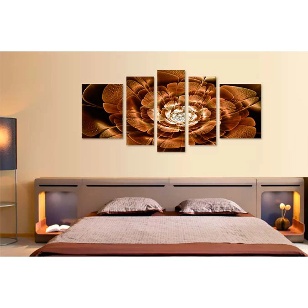 Tablouri moderne fractal cupru 6552