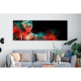 Tablou frumoasa cu funda turcoaz